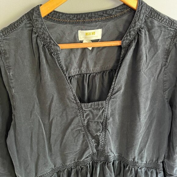 MAEVE by anthropology size small, black long sleeve dress - Picture 5 of 11